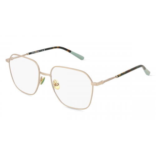 Scotch & Soda SS 1022 Damen-Brille inkl. Gläser Vollrand Rund Metall-Gestell 52mm/17mm/145mm, gold