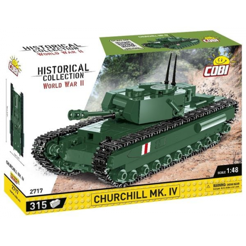 COBI Historical Collection 2717 - WWII Churchill MK.IV, Panzer, Bausatz, 315 Teile