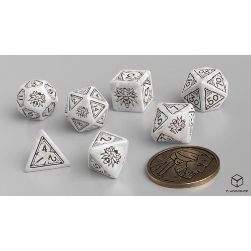 Pegasus QWOWGE3T - The Witcher Dice Set: Geralt The White Wolf, 7 Würfel