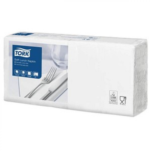 TORK Servietten Soft weiß 3-lagig 32,6 x 33,0 cm, 150 St.