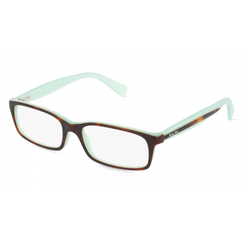 Ralph RA7047 Damen-Brille inkl. Gläser Vollrand Rechteckig Kunststoff-Gestell 52mm/16mm/135mm, braun