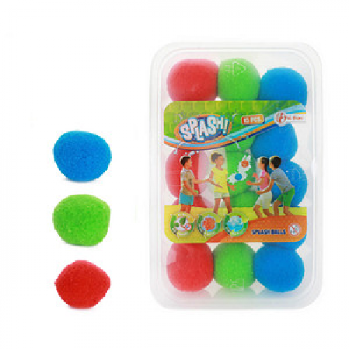 15 Toi-Toys Wasserbomben-Bälle SPLASH Super Splashbälle mehrfarbig