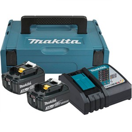 makita Werkzeugakkus mit Schnellladegerät Power Source Kit Lithium-Ionen 2x 3,0 Ah