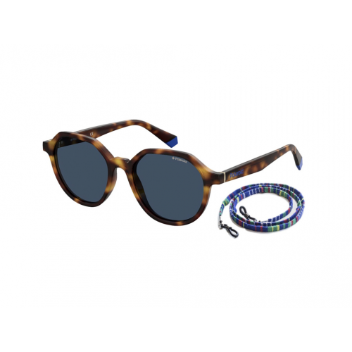 Sonnenbrillen  Polaroid Pld 6111/s col. ipr/c3 Unisex Runden Havana