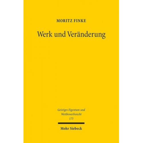 Moritz Finke - Werk und Veränderung