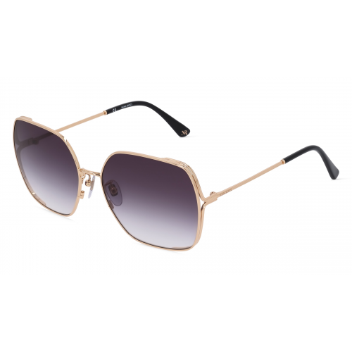 Nina Ricci NRISNR301 Damen-Sonnenbrille Vollrand Achteckig Metall-Gestell, gold