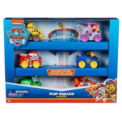 PAW Patrol Pup Squad Racers – 6-teiliges Fahrzeug-Geschenkset