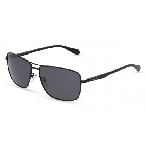 Polaroid PLD 2119/G/S Herren-Sonnenbrille Vollrand Eckig Metall-Gestell, Schwarz