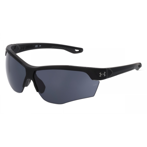 Under Armour UA YARD DUAL Unisex-Sonnenbrille Vollrand Eckig Kunststoff-Gestell, schwarz