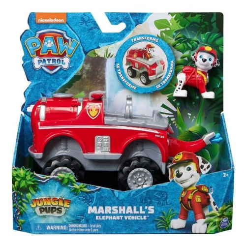 PAW Patrol Jungle Pups - Elefanten-Fahrzeug mit Marshall-Figur (Basis Fahrzeug)