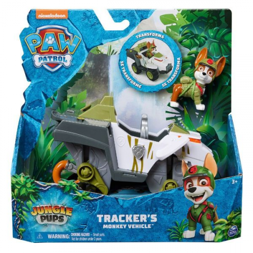 PAW Patrol Jungle Pups - Affen-Fahrzeug mit Tracker-Figur (Basis Fahrzeug)