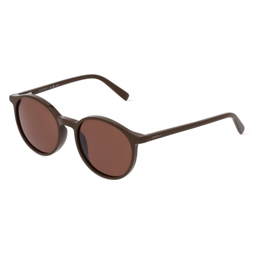 Esprit 40082 Unisex-Sonnenbrille Vollrand Rund Acetat-Gestell, braun