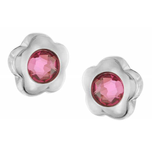 Boccia 05079-02 Kinder-Ohrstecker Titan Ohrringe Blume Pink