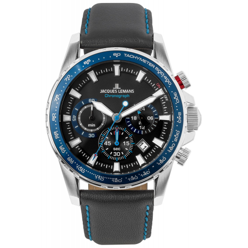 Jacques Lemans 1-2099B.1 Herrenuhr Chronograph Liverpool Blau