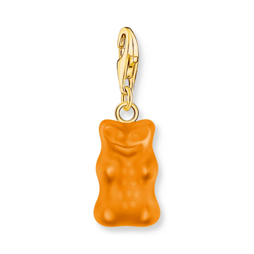 Thomas Sabo 2186-413-8 Charm Goldbären-Anhänger Orange vergoldet