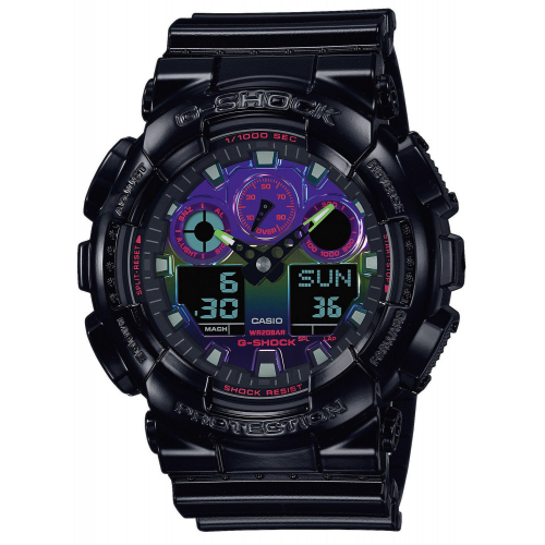 Casio GA-100RGB-1AER G-Shock Herrenuhr Virtual Rainbow