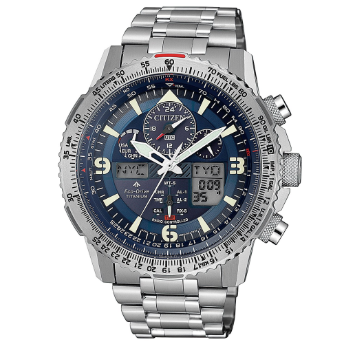 Citizen JY8100-80L Promaster Sky Herren-Funkuhr Eco-Drive Titan