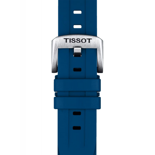 Tissot T852.044.837 Uhrenarmband 20 mm Kautschuk Blau