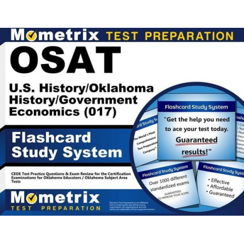 Osat U.S. History/Oklahoma History/Government/Economics (017) Flashcard Study System