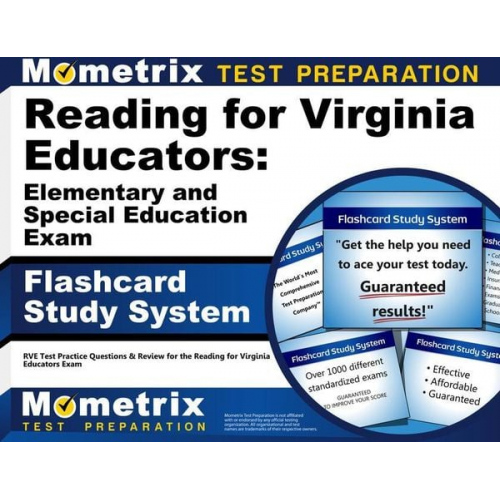 Reading for Virginia Educators: Elementary and Special Education Exam Flashcard Study System