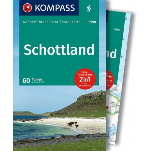 Michael Will - KOMPASS Wanderführer Schottland, Wanderungen an den Küsten und in den Highlands 60 Touren mit Extra-Tourenkarte