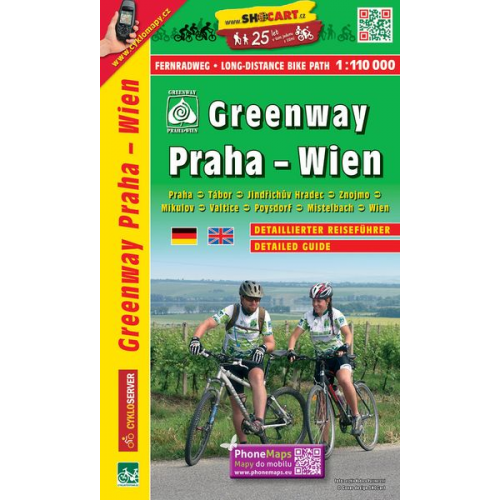 Greenway Praha - Wien 1 : 100 000