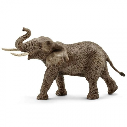Schleich 14762 - Wild Life, Afrikanischer Elefantenbulle, Tierfigur,