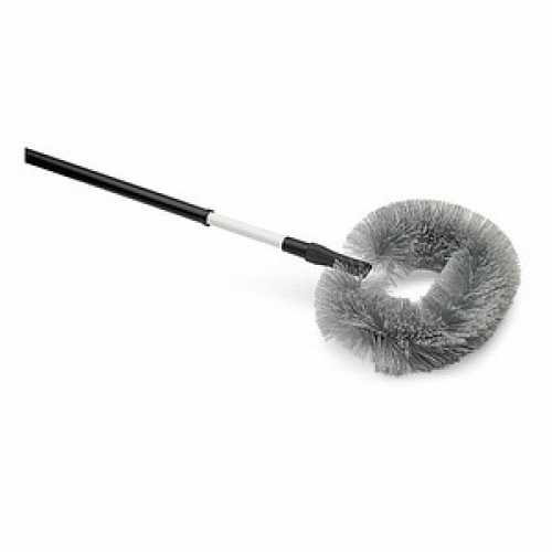 Nölle Staubbesen Oval mit Teleskopstiel grau Kunststoff 31,0 cm breit
