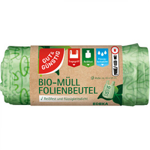 GUT&GÜNSTIG Biomüllbeutel 10,0 l grün, 10 St.