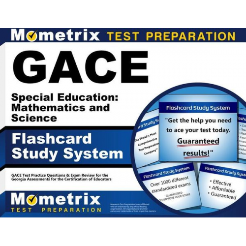 Gace Special Education: Mathematics and Science Flashcard Study System