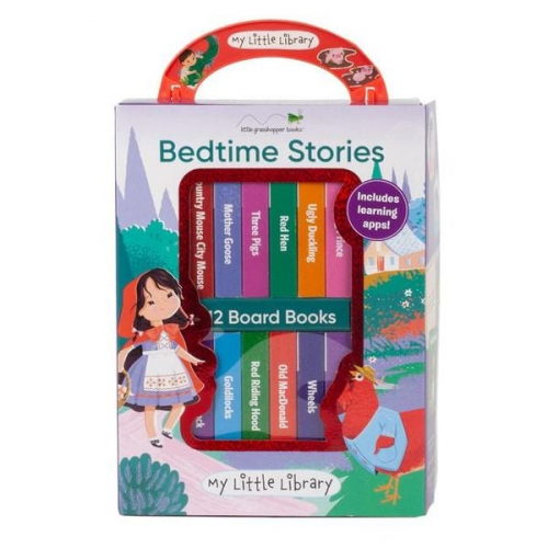 Little Grasshopper Books Publications International Ltd - My Little Library: Bedtime Stories (12 Board Books)