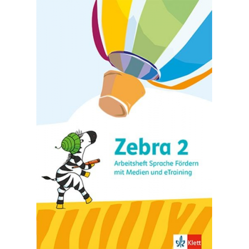 Zebra 2. Arbeitsheft Sprache Förderheft mit eTraining Klasse 2