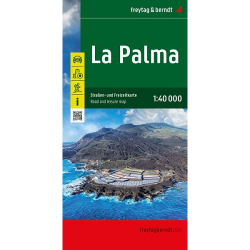 La Palma, Straßen- und Freizeitkarte 1:40.000