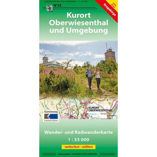 Oberwiesenthal und Umgebung 1 : 33 000
