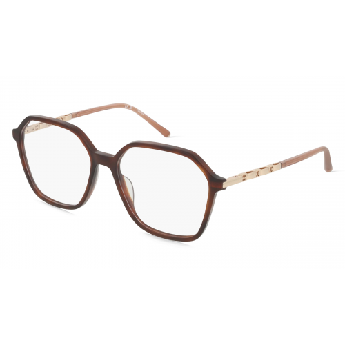 Escada ESCVESD54 Damen-Brille inkl. Gläser Vollrand Eckig Kunststoff-Gestell 55mm/16mm/135mm, braun