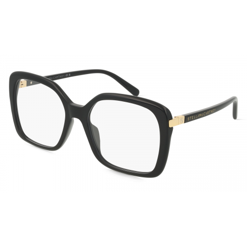 Stella McCartney SC50044I Damen-Brille inkl. Gläser Vollrand Eckig Kunststoff-Gestell 56mm/18mm/140mm, schwarz