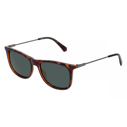 Polaroid PLD 4145/S/X Herren-Sonnenbrille Vollrand Eckig Kunststoff-Gestell, braun