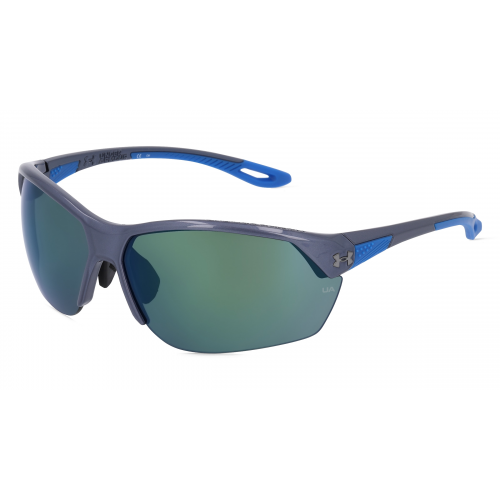 Under Armour UA COMPETE Herren-Sonnenbrille Vollrand Eckig Kunststoff-Gestell, blau