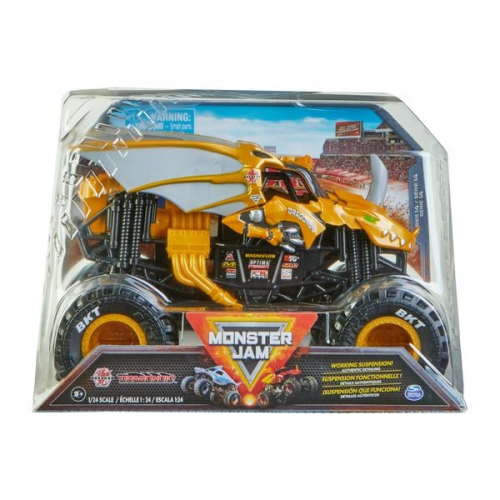 Monster Jam, offizieller Bakugan Dragonoid Monster Truck, Druckguss-Fahrzeug zum Sammeln im Maßstab 1:24, Spielzeug für Kinder ab 4 Jahren