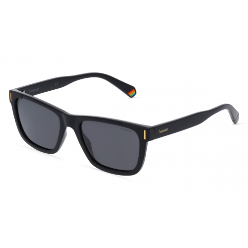 Polaroid PLD 6186/S Unisex-Sonnenbrille Vollrand Eckig Kunststoff-Gestell, schwarz