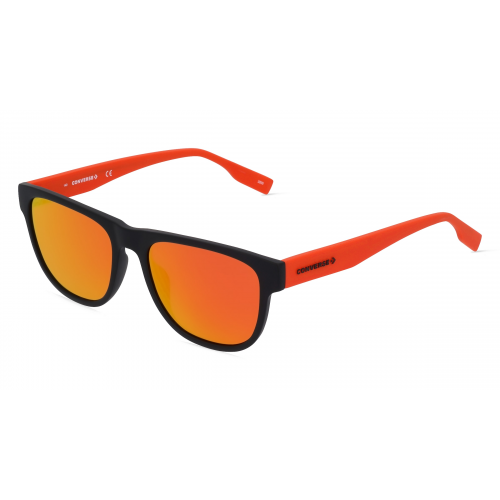 Converse CV513SY MALDEN Unisex-Sonnenbrille Vollrand Eckig Kunststoff-Gestell, schwarz