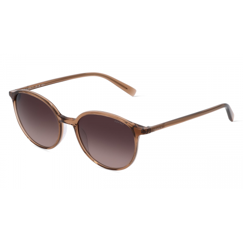 Esprit 40074 Unisex-Sonnenbrille Vollrand Rund Kunststoff-Gestell, braun