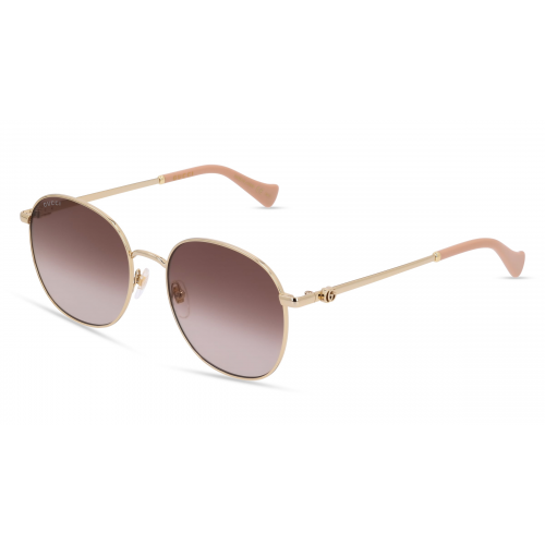 Gucci GG1142S Damen-Sonnenbrille Vollrand Oval Metall-Gestell, gold