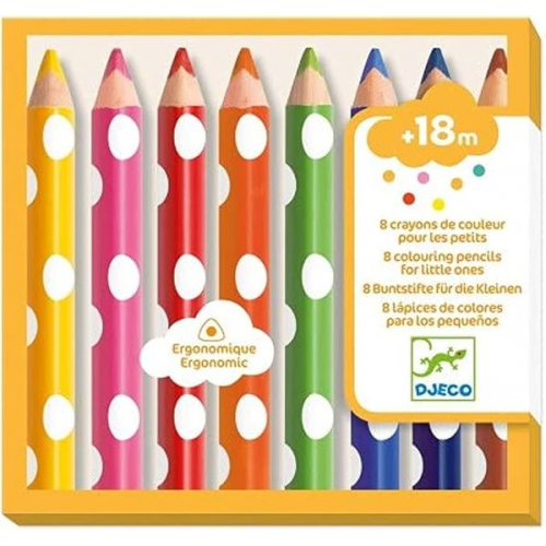 Farben 3-6 Jahre 8 colouring pencils for little ones