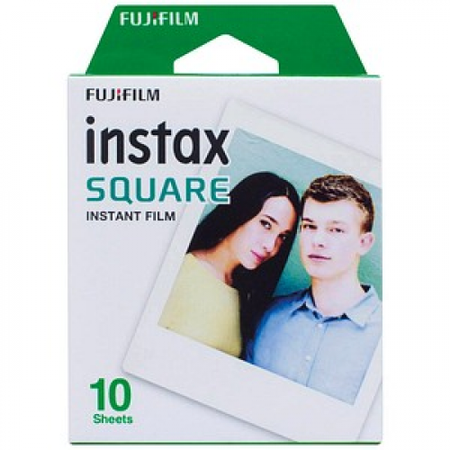 FUJIFILM instax SQUARE Sofortbildkamera-Film weiß, 10 St.