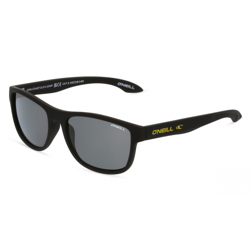 O'Neill COAST2.0 Unisex-Sonnenbrille Vollrand Oval Kunststoff-Gestell, schwarz