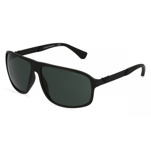 Emporio Armani EA4029 Herren-Sonnenbrille Vollrand Eckig Kunststoff-Gestell, Schwarz