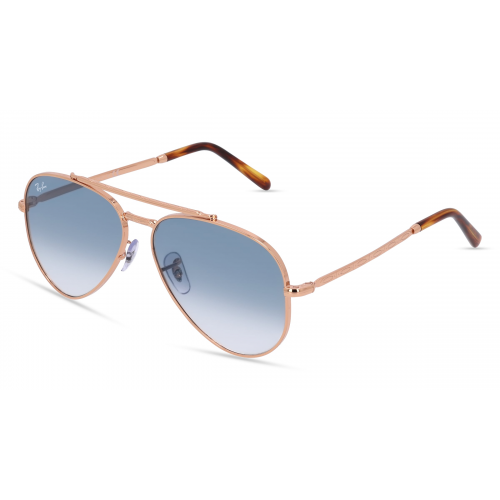 Ray-Ban RB 3625 NEW AVIATOR Unisex-Sonnenbrille Vollrand Pilot Metall-Gestell, Pink