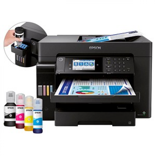 EPSON EcoTank ET-16650 4 in 1 Tintenstrahl-Multifunktionsdrucker schwarz