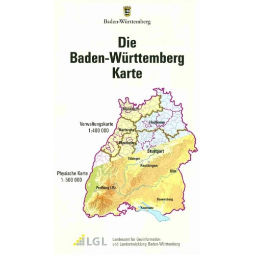 Die Baden-Württemberg Karte